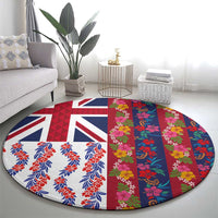 Hawaiian Lei Round Carpet National Flag Striped Style LT03 - Polynesian Pride