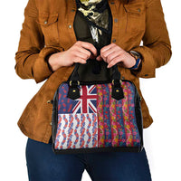 Hawaiian Lei Shoulder Handbag National Flag Striped Style