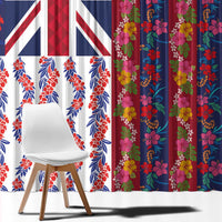 Hawaiian Lei Window Curtain National Flag Striped Style
