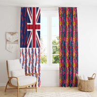 Hawaiian Lei Window Curtain National Flag Striped Style