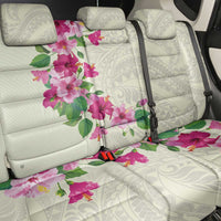 Hawaiian Hibiscus and Art Polynesian Tattoo Back Car Seat Cover Beige Color LT03 - Polynesian Pride