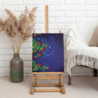 Matariki New Zealand Maori and Pohutukawa Canvas Wall Art Galaxy Blue Sky Style LT03 - Polynesian Pride