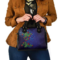 Matariki New Zealand Maori and Pohutukawa Shoulder Handbag Galaxy Blue Sky Style LT03 - Polynesian Pride