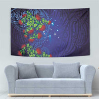 Matariki New Zealand Maori and Pohutukawa Tapestry Galaxy Blue Sky Style LT03 - Polynesian Pride