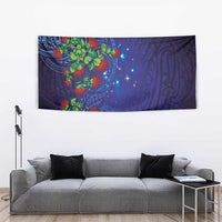 Matariki New Zealand Maori and Pohutukawa Tapestry Galaxy Blue Sky Style LT03 - Polynesian Pride