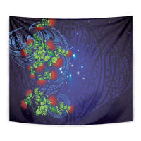 Matariki New Zealand Maori and Pohutukawa Tapestry Galaxy Blue Sky Style LT03 - Polynesian Pride