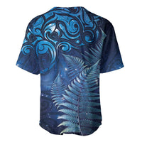 Matariki New Zealand Maori Silver Fern Baseball Jersey Galaxy Blue Sky Style