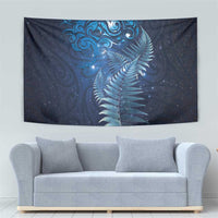 Matariki New Zealand Maori Silver Fern Tapestry Galaxy Blue Sky Style LT03 - Polynesian Pride