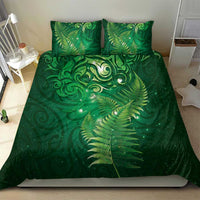 Matariki New Zealand Maori Silver Fern Bedding Set Galaxy Green Sky Style