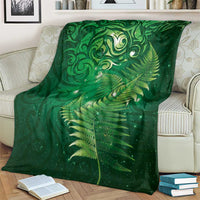 Matariki New Zealand Maori Silver Fern Blanket Galaxy Green Sky Style LT03 - Polynesian Pride