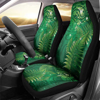 Matariki New Zealand Maori Silver Fern Car Seat Cover Galaxy Green Sky Style