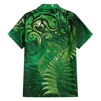 Matariki New Zealand Maori Silver Fern Family Matching Long Sleeve Bodycon Dress and Hawaiian Shirt Galaxy Green Sky Style