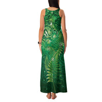 Matariki New Zealand Maori Silver Fern Family Matching Tank Maxi Dress and Hawaiian Shirt Galaxy Green Sky Style