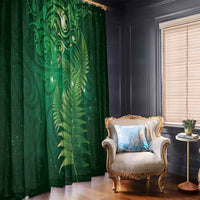 Matariki New Zealand Maori Silver Fern Window Curtain Galaxy Green Sky Style
