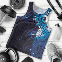 Matariki New Zealand Maori Koru Art Tattoo Men Tank Top New Year Galaxy Blue Sky Style