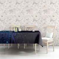 Matariki New Zealand Maori Koru Art Tattoo Tablecloth New Year Galaxy Blue Sky Style