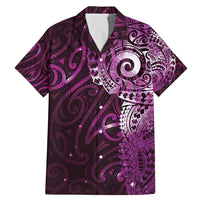 Matariki New Zealand Maori Koru Art Tattoo Family Matching Mermaid Dress and Hawaiian Shirt New Year Galaxy Pink Sky Style