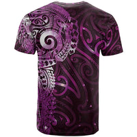 Matariki New Zealand Maori Koru Art Tattoo T Shirt New Year Galaxy Pink Sky Style