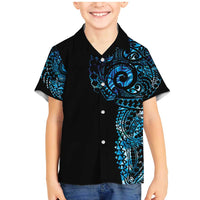 New Zealand Maori Koru Art Traditional Tattoo Family Matching Mermaid Dress and Hawaiian Shirt Paua Shell