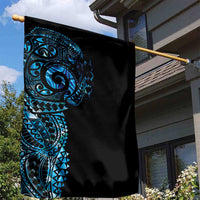 New Zealand Maori Koru Art Traditional Tattoo Garden Flag Paua Shell LT03 - Polynesian Pride