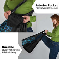 New Zealand Maori Koru Art Traditional Tattoo Grocery Bag Paua Shell