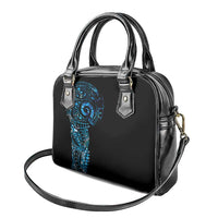 New Zealand Maori Koru Art Traditional Tattoo Shoulder Handbag Paua Shell LT03 - Polynesian Pride