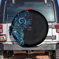 New Zealand Maori Koru Art Traditional Tattoo Spare Tire Cover Paua Shell