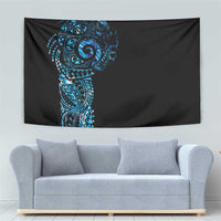 New Zealand Maori Koru Art Traditional Tattoo Tapestry Paua Shell