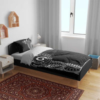 New Zealand Maori Koru Art Traditional Tattoo Bedding Set Simple Style