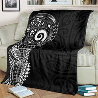 New Zealand Maori Koru Art Traditional Tattoo Blanket Simple Style LT03 - Polynesian Pride