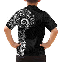 New Zealand Maori Koru Art Traditional Tattoo Kid Hawaiian Shirt Simple Style