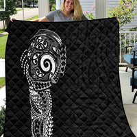 New Zealand Maori Koru Art Traditional Tattoo Quilt Simple Style