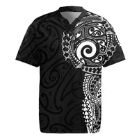 New Zealand Maori Koru Art Traditional Tattoo Rugby Jersey Simple Style