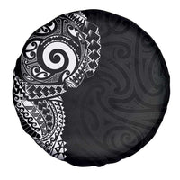 New Zealand Maori Koru Art Traditional Tattoo Spare Tire Cover Simple Style