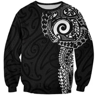 New Zealand Maori Koru Art Traditional Tattoo Sweatshirt Simple Style