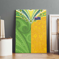 Cook Islands Language Week Canvas Wall Art Tatau Pattern and Rarotongan Alphabet - Polynesian Pride