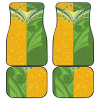 Cook Islands Language Week Car Mats Tatau Pattern and Rarotongan Alphabet - Polynesian Pride