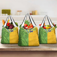 Cook Islands Language Week Grocery Bag Tatau Pattern and Rarotongan Alphabet - Polynesian Pride