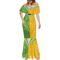 Cook Islands Language Week Mermaid Dress Tatau Pattern and Rarotongan Alphabet - Polynesian Pride