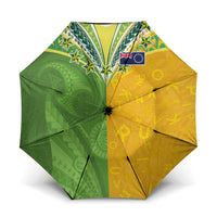 Cook Islands Language Week Umbrella Tatau Pattern and Rarotongan Alphabet - Polynesian Pride