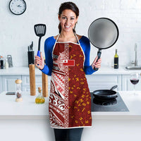 Tonga Language Week Apron Ngatu Pattern and Tongan Alphabet - Polynesian Pride