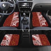 Tonga Language Week Car Mats Ngatu Pattern and Tongan Alphabet - Polynesian Pride