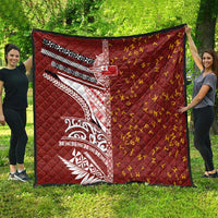 Tonga Language Week Quilt Ngatu Pattern and Tongan Alphabet - Polynesian Pride