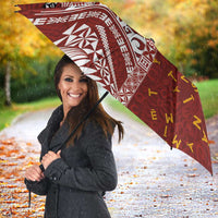 Tonga Language Week Umbrella Ngatu Pattern and Tongan Alphabet - Polynesian Pride