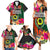 Personalised Penama Day Family Matching Summer Maxi Dress and Hawaiian Shirt Proud To Be A Ni-Van Beauty Pacific Flower LT03 Black - Polynesian Pride