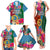 Sanma Day Family Matching Tank Maxi Dress and Hawaiian Shirt Proud To Be A Ni-Van Beauty Pacific Flower LT03 Blue - Polynesian Pride