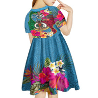 Sanma Day Kid Short Sleeve Dress Proud To Be A Ni-Van Beauty Pacific Flower LT03 - Polynesian Pride