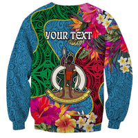 Personalised Sanma Day Sweatshirt Proud To Be A Ni-Van Beauty Pacific Flower LT03 - Polynesian Pride