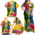 Malampa Day Family Matching Off Shoulder Maxi Dress and Hawaiian Shirt Proud To Be A Ni-Van Beauty Pacific Flower LT03 Yellow - Polynesian Pride