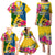 Malampa Day Family Matching Puletasi Dress and Hawaiian Shirt Proud To Be A Ni-Van Beauty Pacific Flower LT03 Yellow - Polynesian Pride